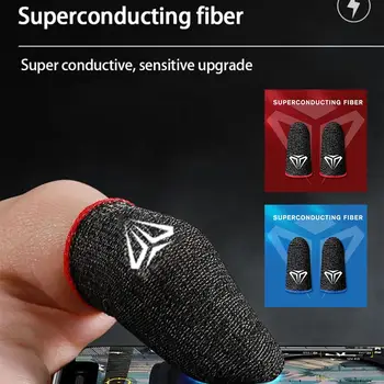 1 пара Перчатки для мобильных игр Перчатки Кончики Пальцев Для PUBG Gamer Sweat Противоскользящий сенсорный экран Рукав для пальца Дышащий игровой палец J9M3
