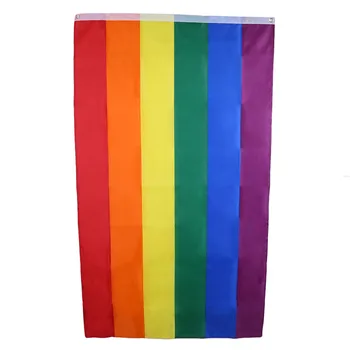 86 * 150 см Радужный флаг Красочные радужные флаги мира Баннер ЛГБТ Гордость ЛГБТ Флаг Лесбиянки Гей Парад Флаги Украшение Дома