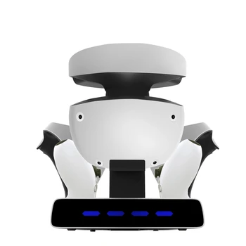 Для PS VR2 Зарядная база Подставка для шлема VR Многофункциональное зарядное устройство VR2 Зарядная база PS5 с подсветкой дисплея