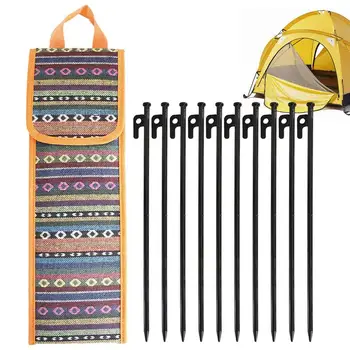 Крюки для палатки Колышки для палатки Крючки Портативная сумка для хранения гвоздей и молотков для кемпинга Веревки Кемпинг Hamme